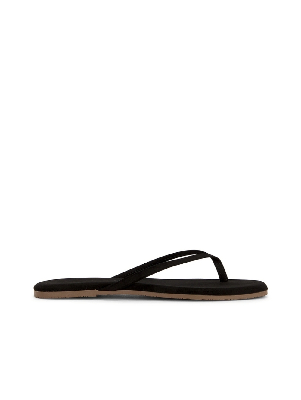 Square Toe Lily Suede Sandal in Sable - Picture 2 of 3